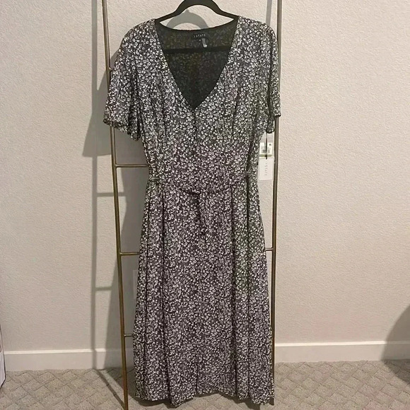NWT 1. State Floral Front Button Dress - Picture 1 of 4